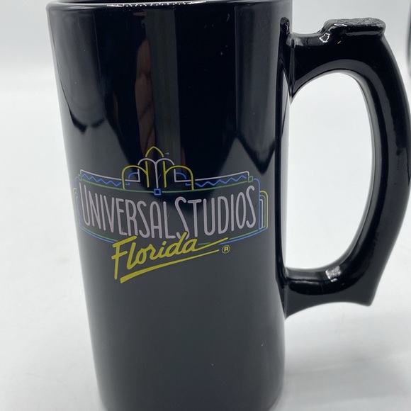 Universal Studios Florida Black Glass Coffee Mug  5 1/2: Tall - Picture 5 of 7
